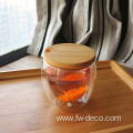 customized double wall glass cup